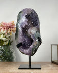 Beautiful Amethyst Geode with Unique Calcite Crystal Formation - MWS1056