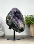 Natural Amethyst Geode with Green Jasper Shell - MWS0085