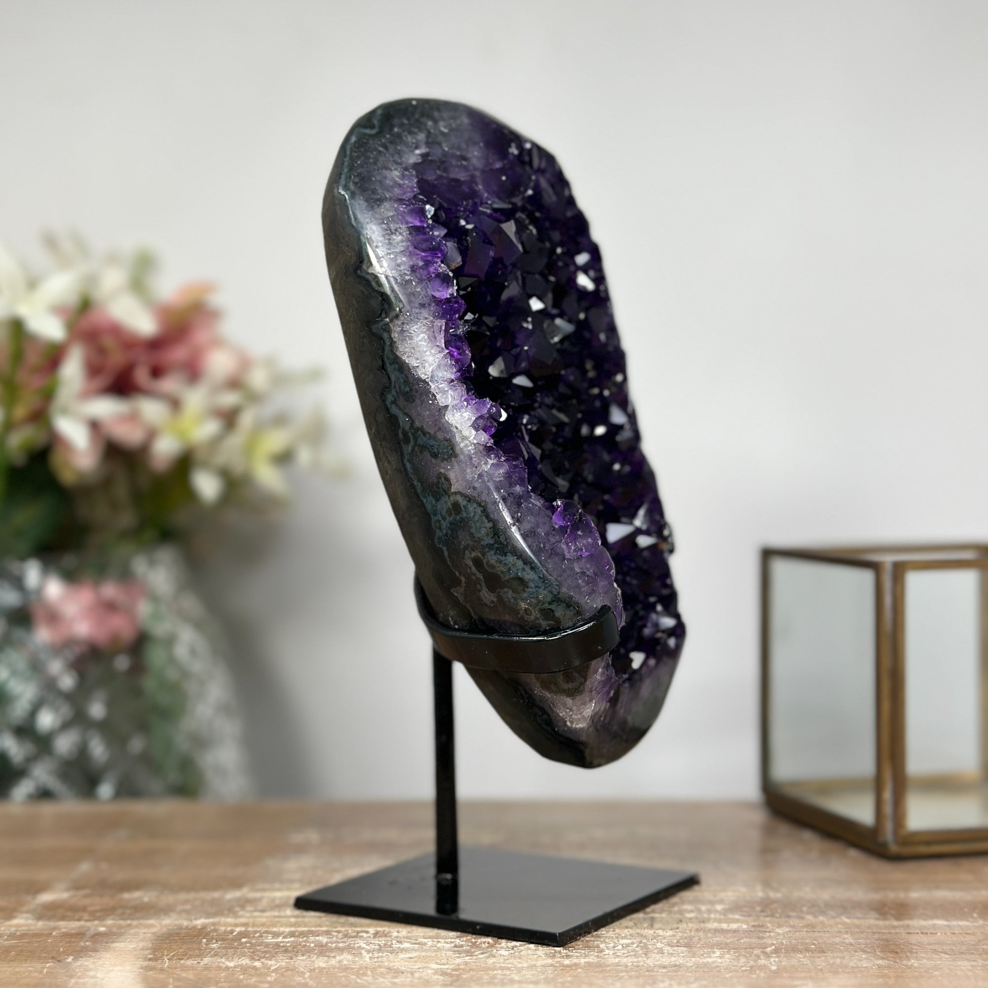 Premium Quality Natural Deep Purple Amethyst Stone, Perfect for Your Yoga and Meditation Space - MWS0954