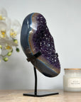 Polished Amethyst & Agte Cluster, Perfect for Office Decor - MWS1579