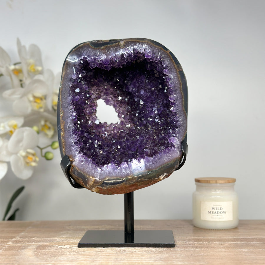 Stunning Natural Amethyst Geode, Perfect for Home Decor - MWS1663