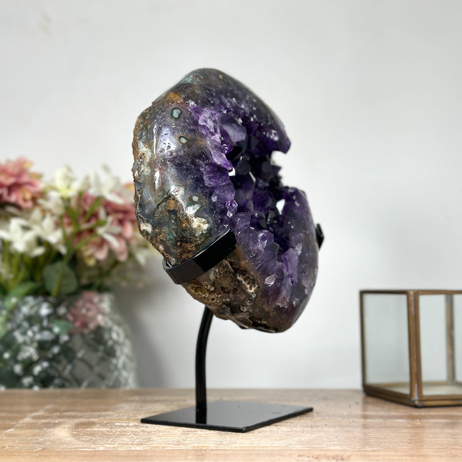 A Grade Amethyst Geode with Huge Crystals - MWS1225