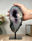 Natural Amethyst and Agate Stone Geode - AWS0289