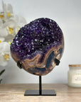 Natural Deep Purple Amethyst & Jasper Crystal Cluster - MWS1693