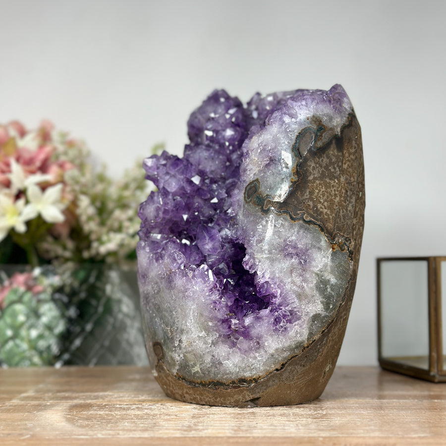 Large Amethyst Cathedral with Stalactite Formation - CBP0425