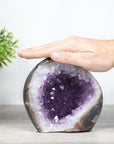 Amethyst, Quartz & Agate Stone Flame Geode - FST0101