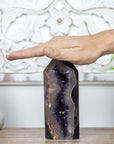 Amethyst Agate & Jasper Stone Obelisk  - STP0032