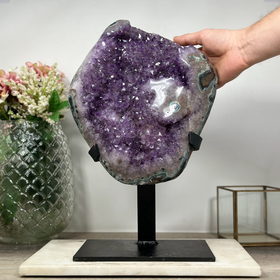 Large Natural Amethyst Cluster, Ready to Display Specimen - AWS1439