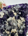 Premium A Grade Amethyst Cluster with Square Calcite Formations - MWS0908