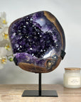 Outstanding Natural Amethyst Geode with agate Shell - MWS1735