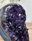 Deep Purple Amethyst & Blue Agate Crystal - MWS1594