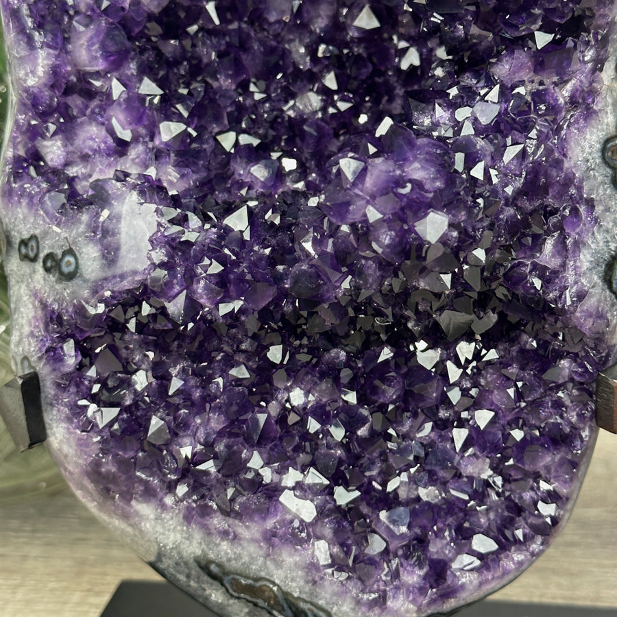 Deep Purple Amethyst Geode, Premium Quality Amethyst - AWS0212