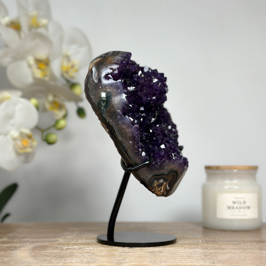 Natural A Grade Uruguayan Amethyst Specimen, Perfect for Desk Decor - MWS1591