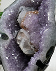 Huge Amethyst Geode with Unique Calcite Specimen - AWS1064