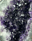 Deep Purple Large Amethyst Geode with Large & Shinny Crystals - AWS0800