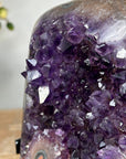 Unique Amethyst Geode with Stalactite Eyes & Deep Purple Crystals - MWS1585