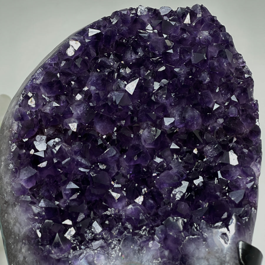 Natural Uruguayan Amethyst Cluster with Deep Purple Crystals - MWS1328