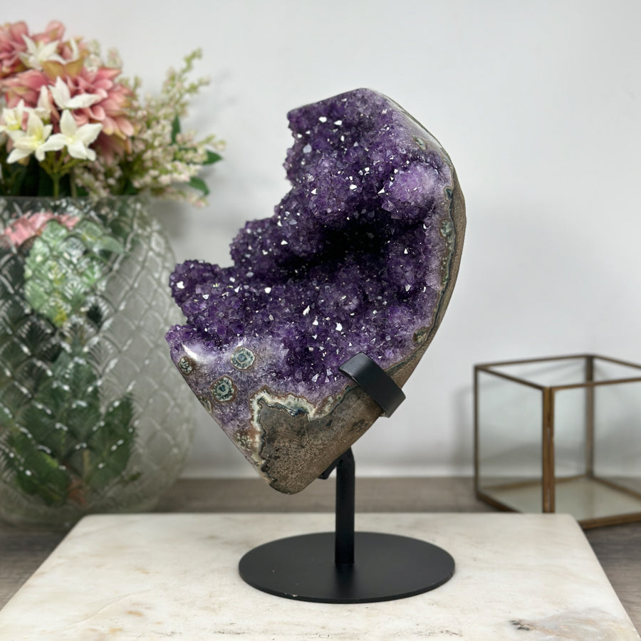 Unique Natural Amethyst Specimen with Stalactite Formations - MWS0896