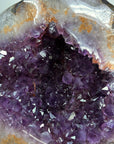 Beautiful Natural Amethyst Geode, Metal Stand Included - MWS1740