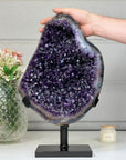 Huge 17 in Tall Natural Amethyst Specimen, Premium Quality with Deep Purple Crystals - MWS1551