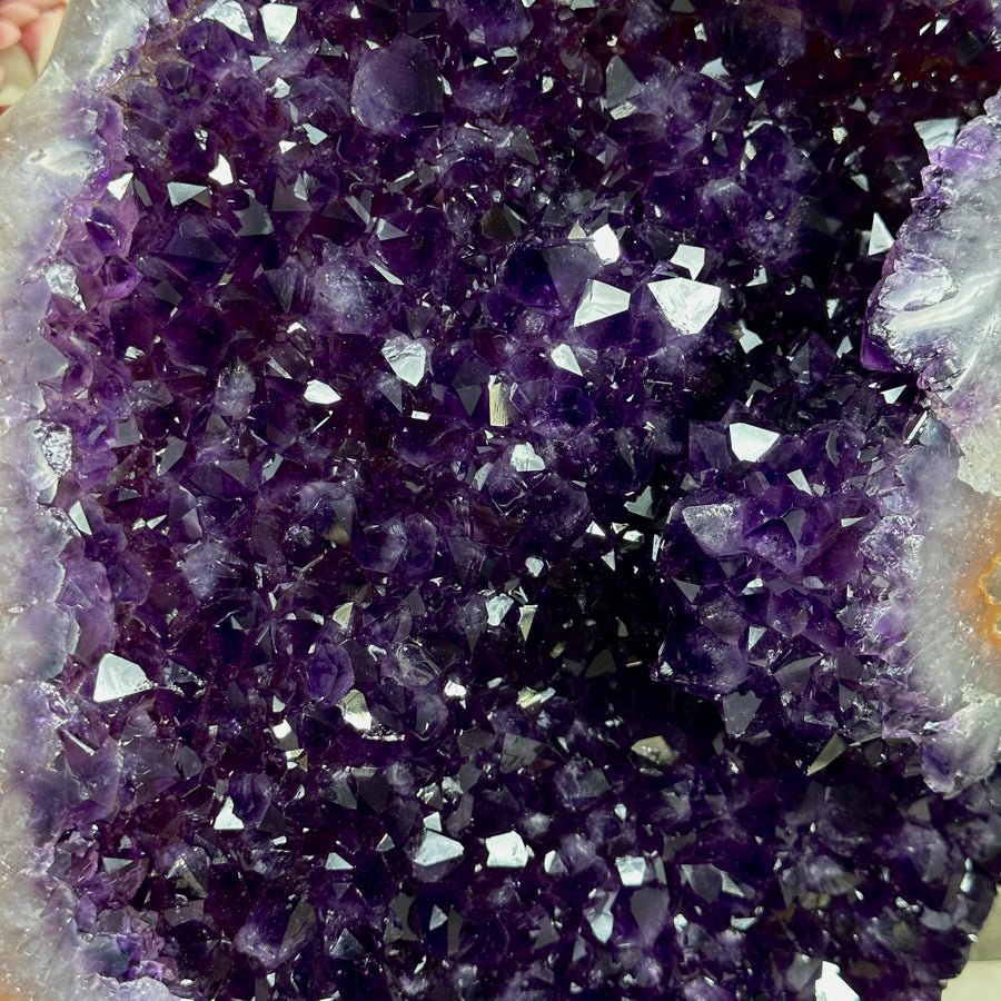 Rare Amethyst &amp; Quartz with Double Crystallization Cluster - Ideal for home Decor - MWS0922