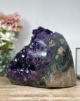 Natural Amethyst Cathedral with Huge Deep Purple Crystals - CBP1052