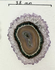 Genuine Amethyst, Agate, Quartz & Green Jasper Stalactite Slices Flat - Perfect for Crafting Unique Jewelry - STS0023