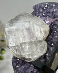 Natural Amethyst Cluster with Calcite Formation - MWS1341