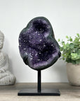 Natural Amethyst Geode with Stunning Green Jasper Shell - MWS0080