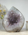 Amethyst & Quartz Stone Flame Carving - FST0141