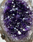 Beautiful Natural Amethyst Geode with Quartz Shell - MWS1652