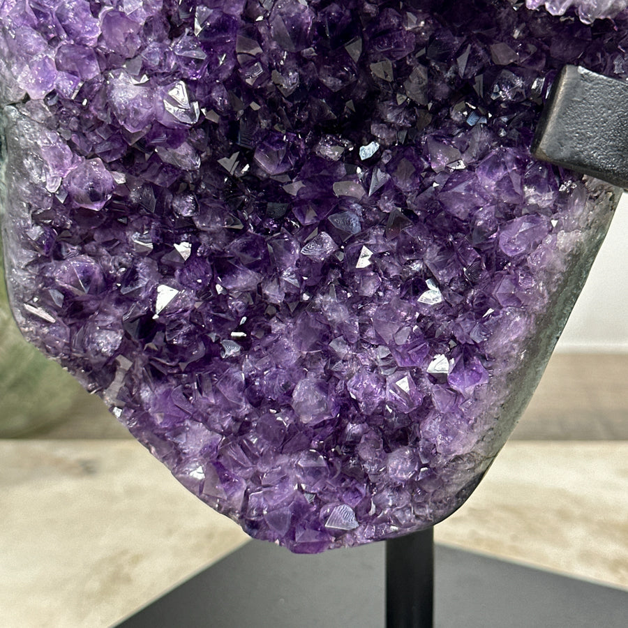 XXL Amethyst Specimen with Jasper Shell and Salactite Formations - AWS1435