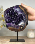 Outstanding Natural Amethyst Geode with agate Shell - MWS1735