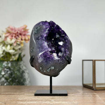 A grade Uruguayan Amethyst Geode Cave, Perfect Specimen for Crystal Grid - MWS1039