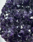 AAA Grade Uruguayan Amethyst Crystal Cluster with Metallic Stand - Ideal for Office Decor - MWS1102