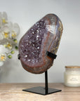 Rare Amethyst Crystal Geode with Beautifull Red Banding - MWS1659