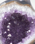 Amethyst, Quartz & Agate Stone Flame Geode - FST0101