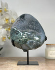 Beautiful Grey Tone Sugar Druzy Geode - MWS1692