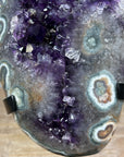 Intense Purple Amethyst Crystal with Jasper Shell - MWS1682