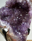 Natural Amethyst Geode with Red Tone Jasper Shell - MWS1402