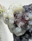 Rare Amethyst Cluster Covered with Calcite Crystals - MWS0915