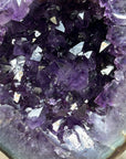 Gorgeous Natural Amethyst Geode with Large Deep Purple Crystals - MWS1640