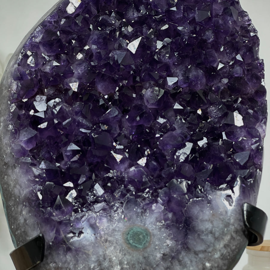 Natural Uruguayan Amethyst Cluster with Deep Purple Crystals - MWS1328