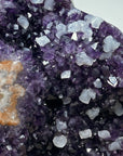 Unique Natural Amethyst and Jasper Stone Cathedral with Calcite Crystals - CBP0608