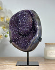 Beautiful Amethyst & Blue Agate Geode with Rare Formation - MWS1638