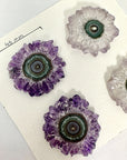 High-Quality Amethyst Stalactite Slices for Jewelers - Wholesale Bulk Pack - STS0019