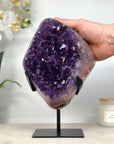 Amethyst Cluster with Red Jasper Banding - MWS1303