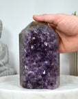 Large Natural Amethyst & Agate Stone Obelisk  - STP0144