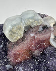 Large Amethyst Specimen with Beautiful Calcite & Hematite Formation - MWS1629