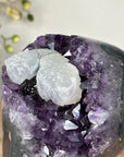 Beautiful Amethyst Geode with Calcite & Black Hematite - MWS1679